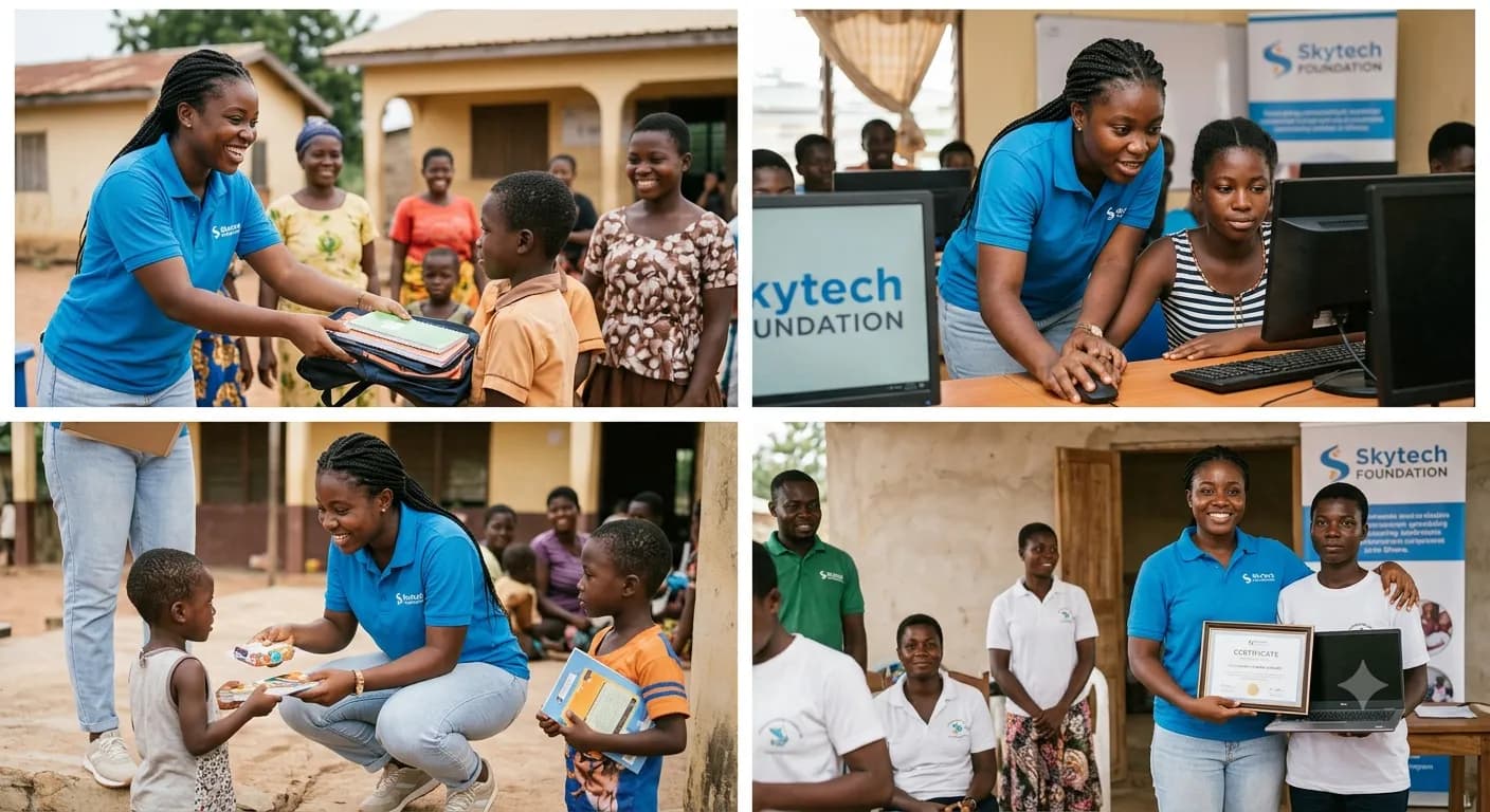 Skytech Ghana Foundation: Bridging the Digital Divide Through Strategic Partnerships
